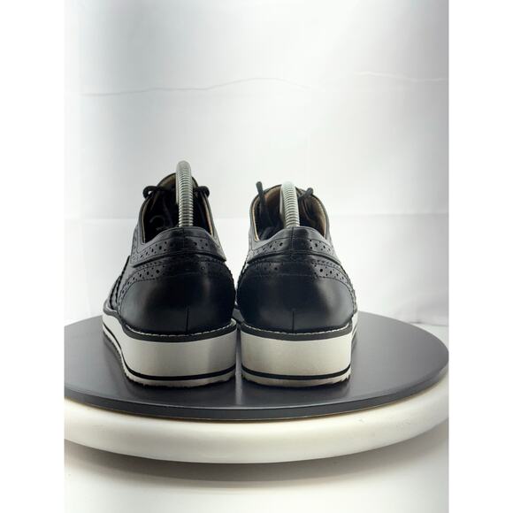 Torrid Wingtip Oxford Womens Size 9.5 WW Black Faux Leather Platform Shoes - Picture 7 of 12